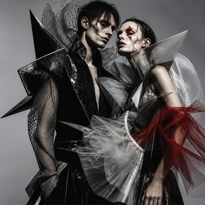 portrait of two people together