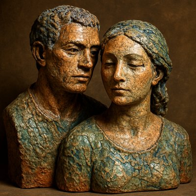 portrait of two people together