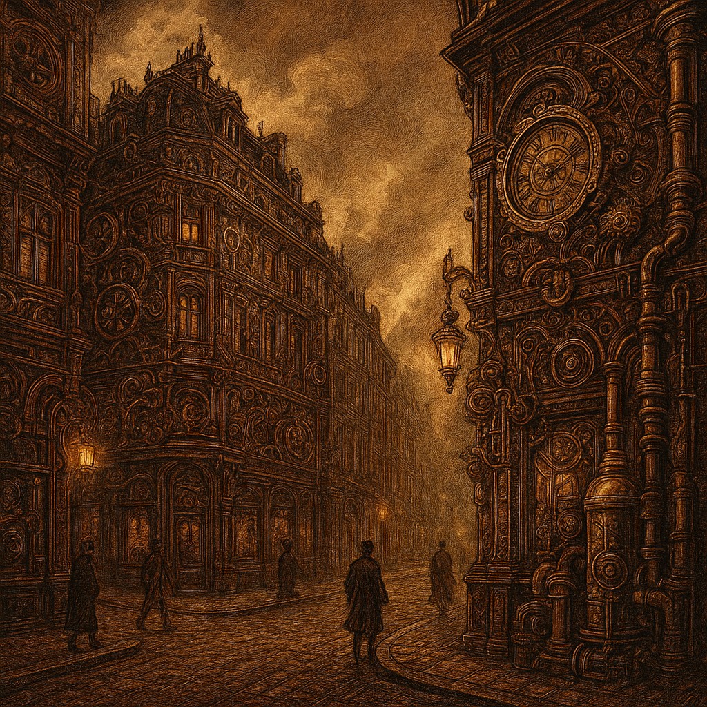 Steampunk Art Style Style Transfer Example