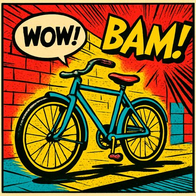 bicyle resting against a wall