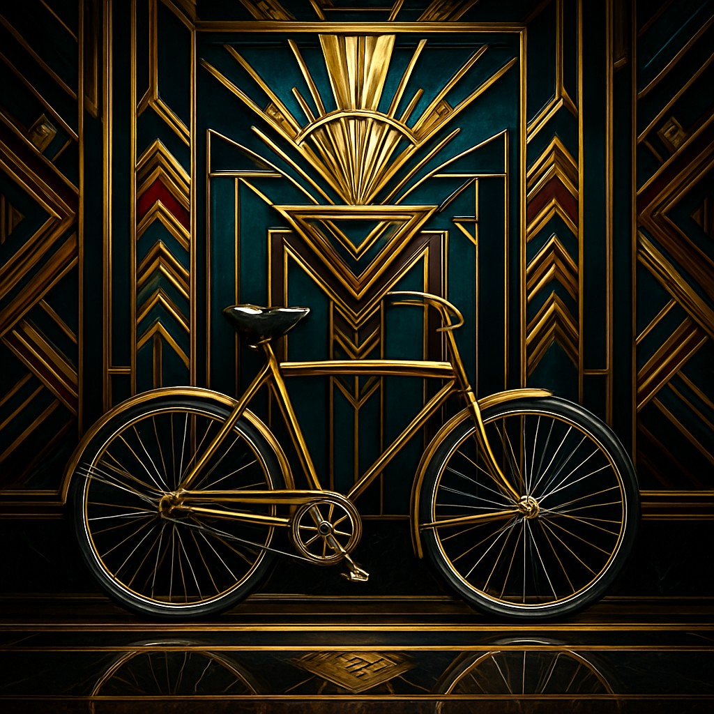 bicyle resting against a wall