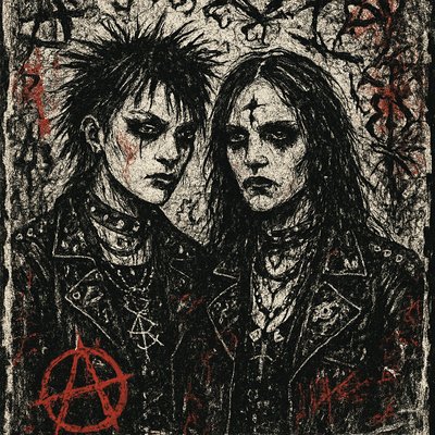 portrait of two people together