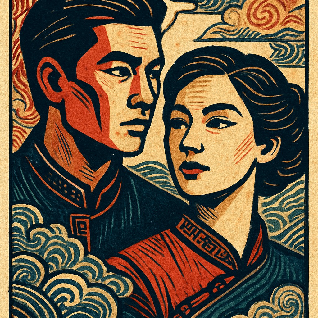 portrait of two people together