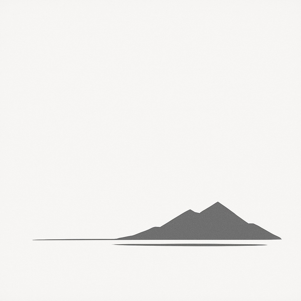 serene landscape with mountains and water