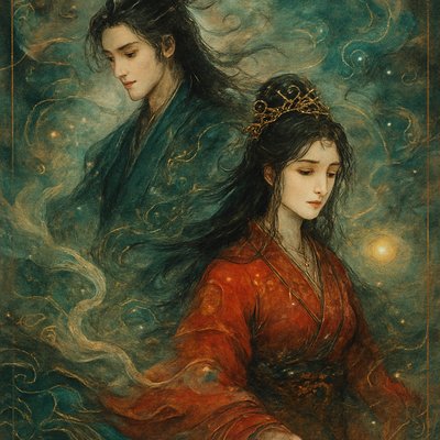portrait of two people together