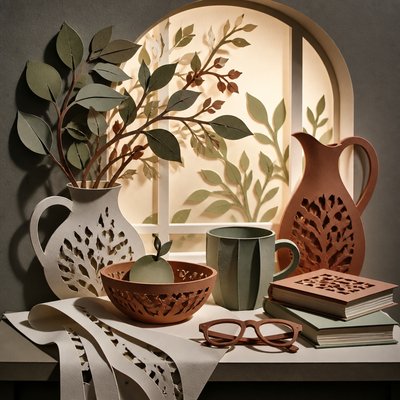 still life with everyday objects
