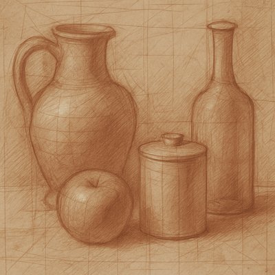 still life with everyday objects