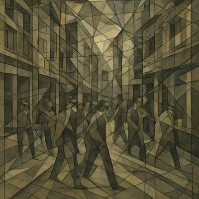 urban street with city activity