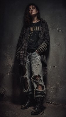 full-length portrait of an elegant figure