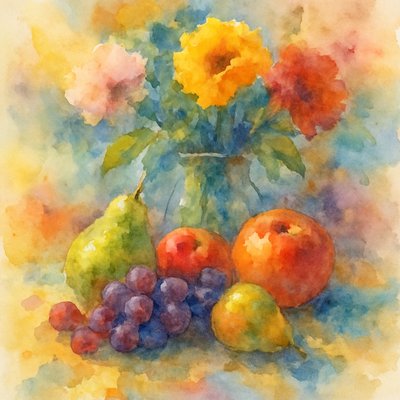 Watercolor Portrait Art Style 3