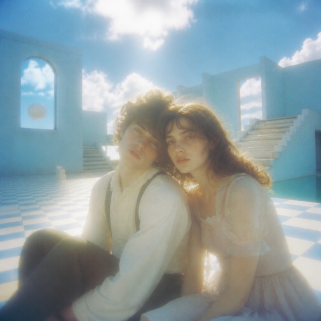 portrait of two people together — Dreamcore Aesthetic