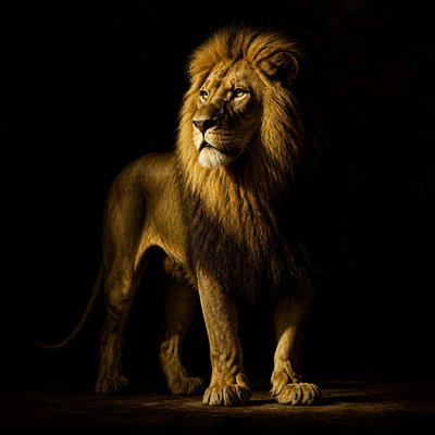animal standing in natural pose — Chiaroscuro Art Style