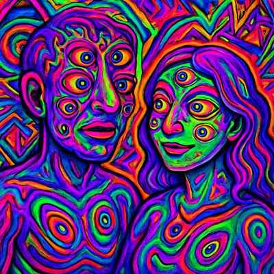 portrait of two people together
