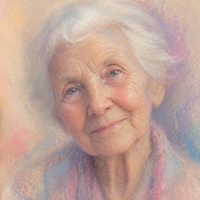 close-up portrait of an elderly person with expressive weathered features