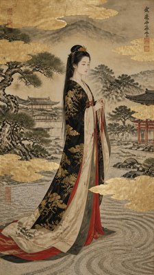 full-length portrait of an elegant figure