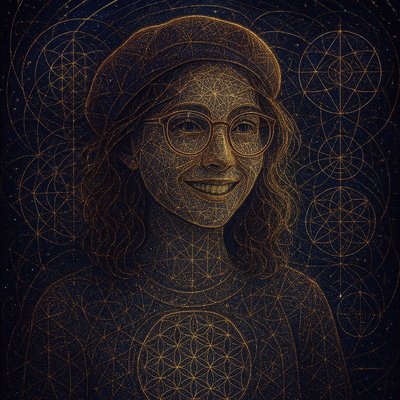 Sacred Geometric Art Style Transfer Example