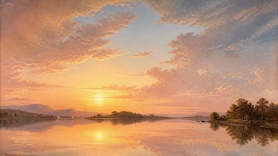 sweeping panoramic landscape with a dramatic sky