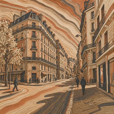 Nerikomi Ceramic Art Style Style Transfer Example