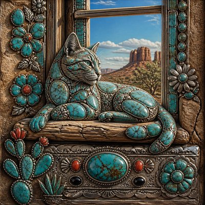 a cat lounging in a sunlit window