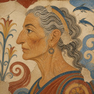 close-up portrait of an elderly person with expressive weathered features