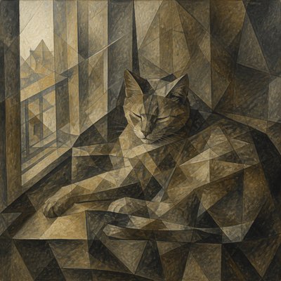 a cat lounging in a sunlit window