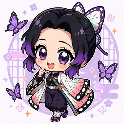 Shinobu kocho with @roselovesdemonslayer’s face