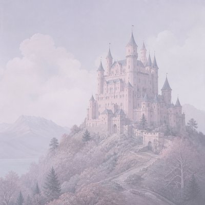 majestic castle on a hilltop