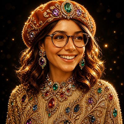 Statement Jewelry Design Style Transfer Example