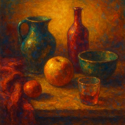still life with everyday objects