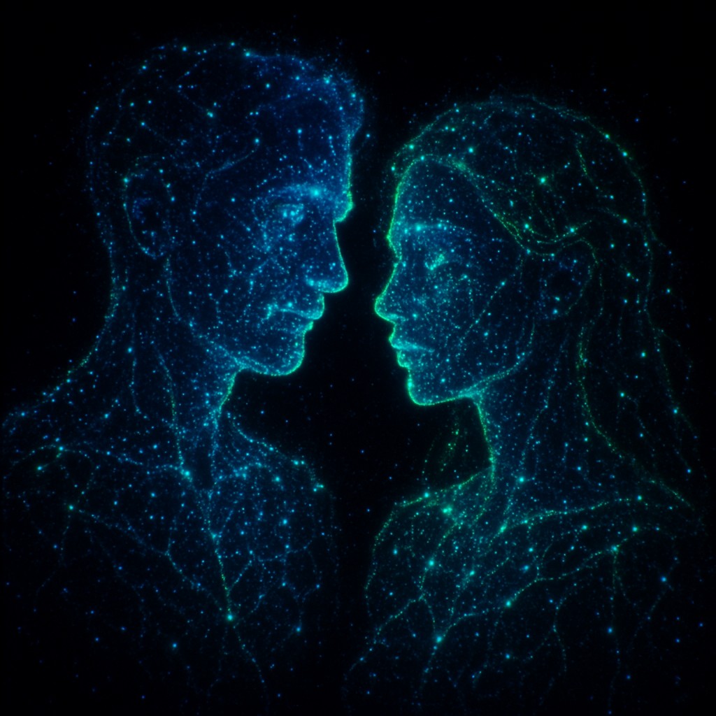 portrait of two people together