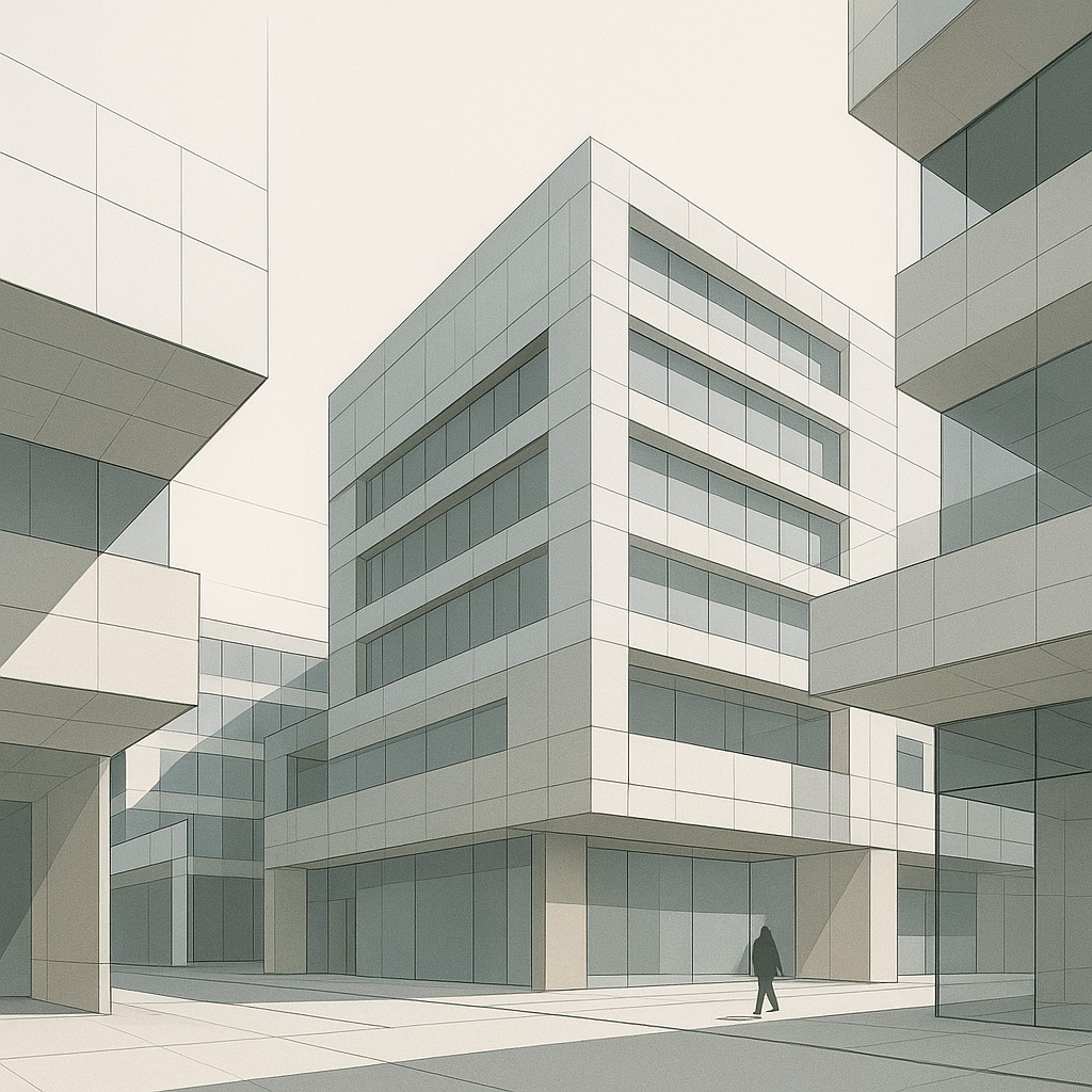 Modern Architecture Art Style Transfer Example