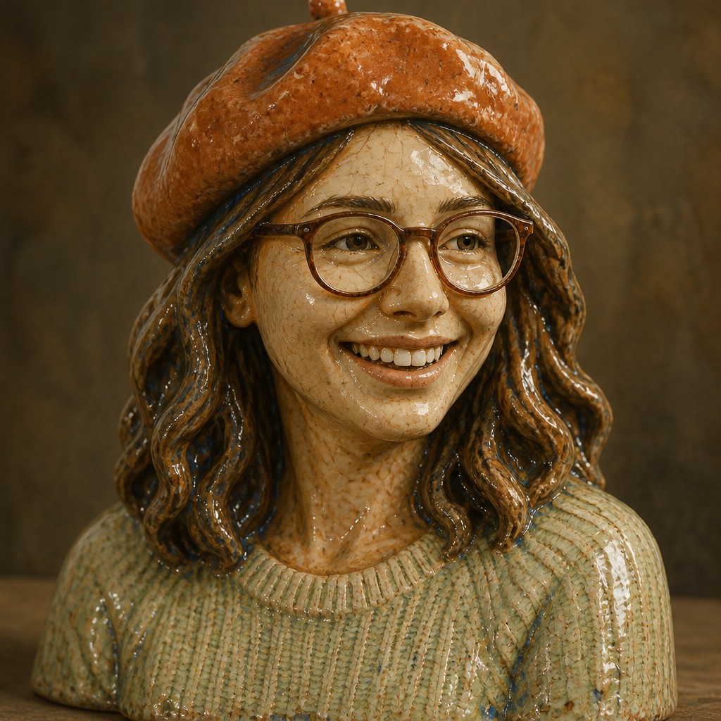 Ceramic Sculpture Art Style Style Transfer Example