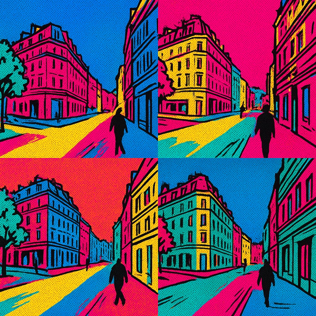 Pop Art Portrait Style Style Transfer Example