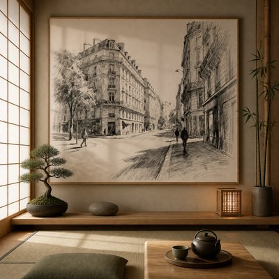 Zen Interior Design Style Transfer Example