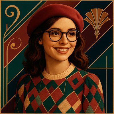 Vintage Retro Fashion Design Style Transfer Example