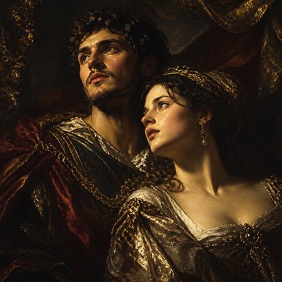 portrait of two people together