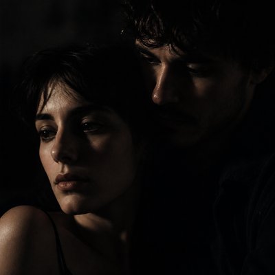 portrait of two people together