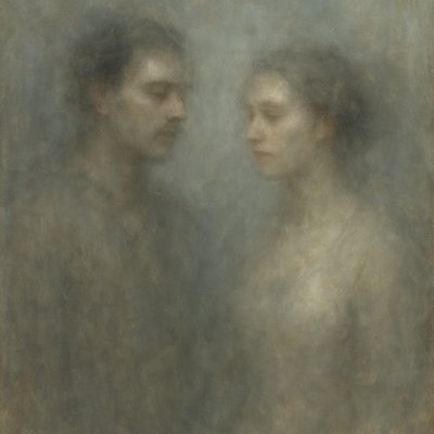 portrait of two people together
