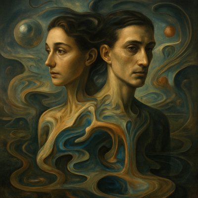 portrait of two people together