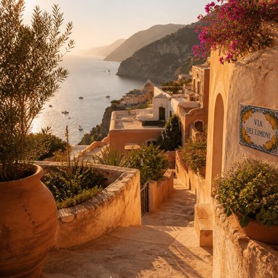 wide landscape with natural scenery — Mediterranean Architecture Art