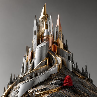 majestic castle on a hilltop