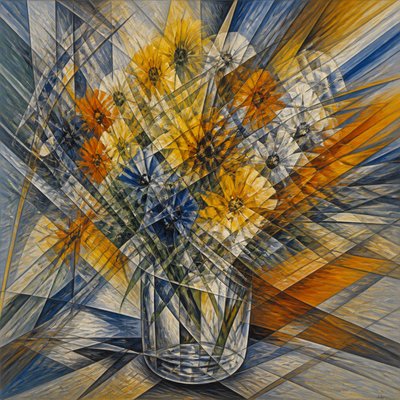 bouquet of flowers in a glass vase