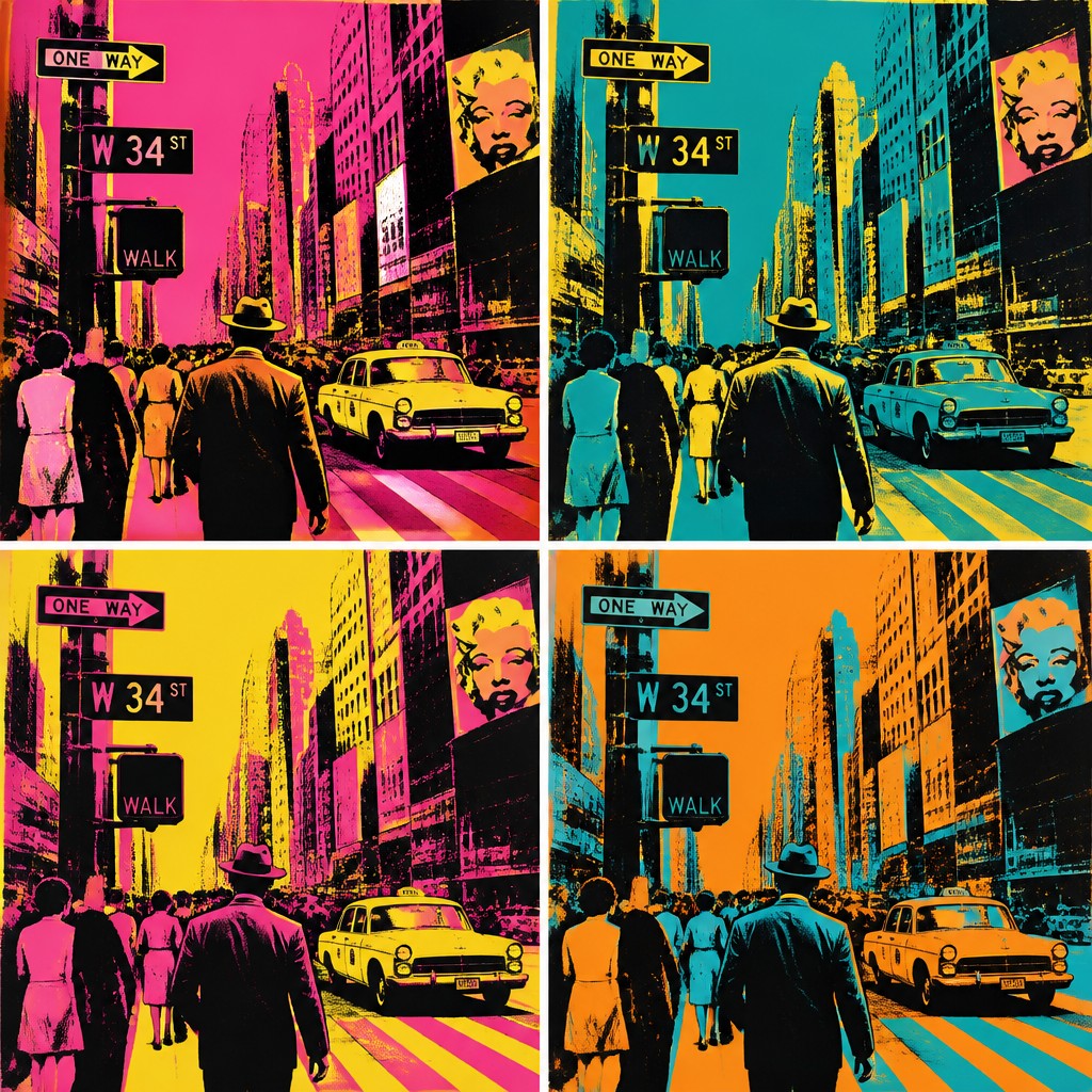 urban street with city activity
