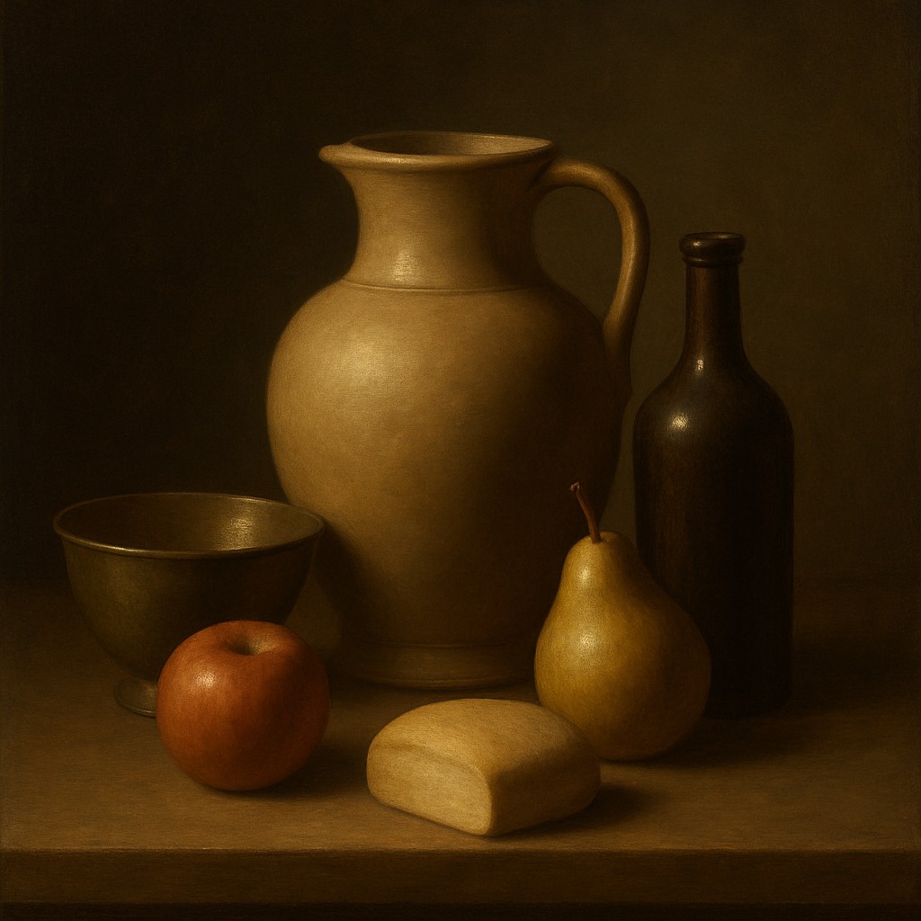 still life with everyday objects