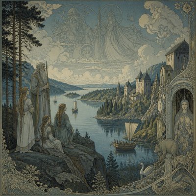 wide landscape with natural scenery