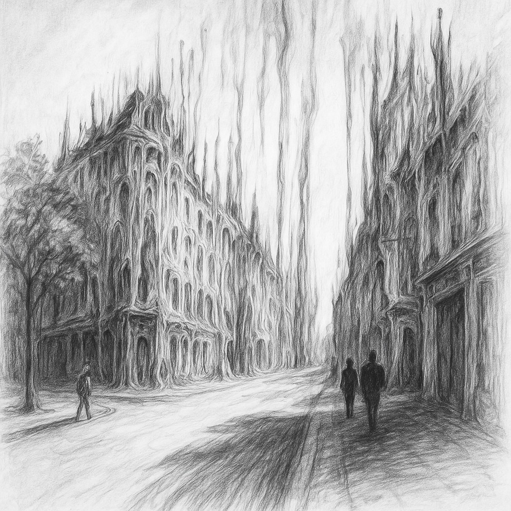 Melting Upwards Style Transfer Example