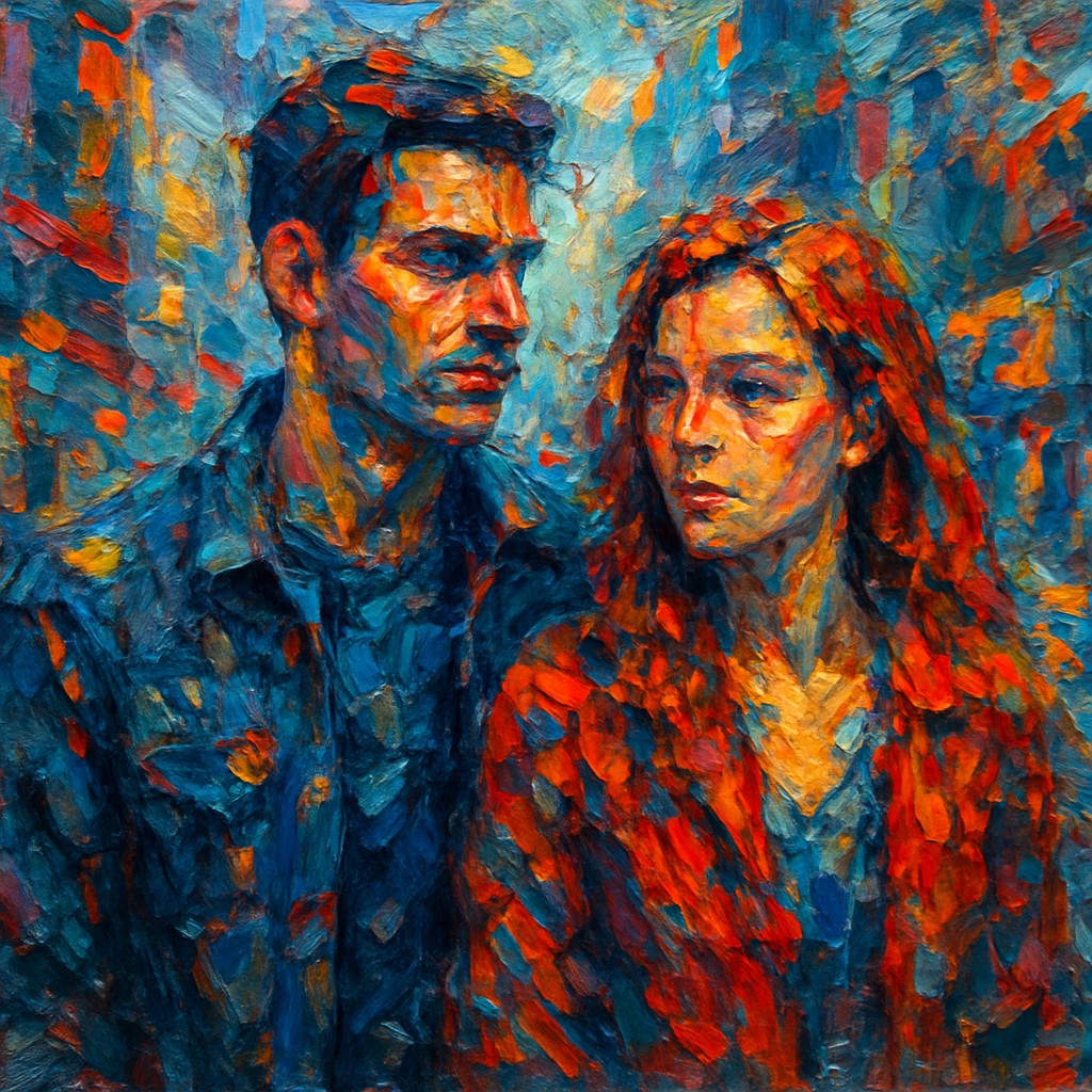 portrait of two people together