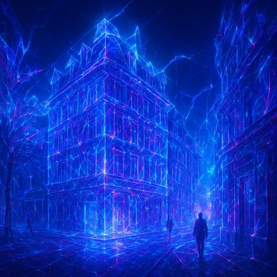 Piezoelectric Crystal Typography Style Transfer Example