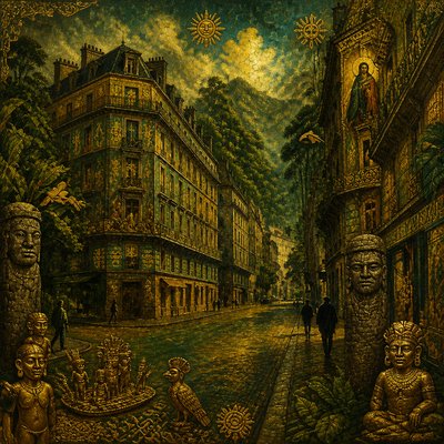 Colombian Art Style Style Transfer Example