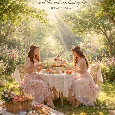 “But now being made free from sin, and become servants to God, ye have your fruit unto holiness, and the end everlasting life.” (Romans 6:22, KJV)
